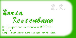 maria kestenbaum business card